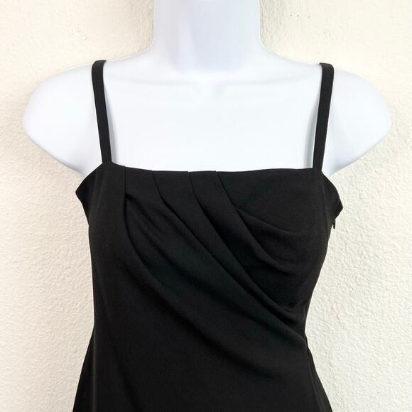 New Moschino Vintage Y2K Black Ruched Cocktail Dress Women's 4 Cheap and Chic - Picture 3 of 10